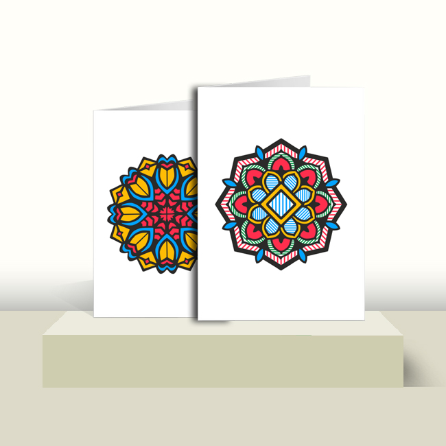 Happy Mandala Greeting Card 