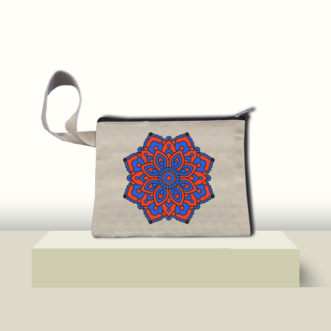 Happy Mandala Pouch Painting 
