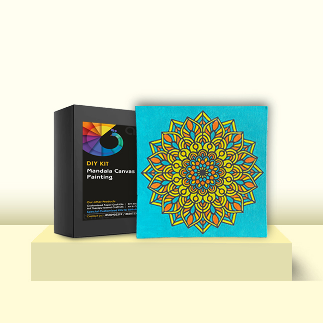 Canvas Painting Mandala 8X8 